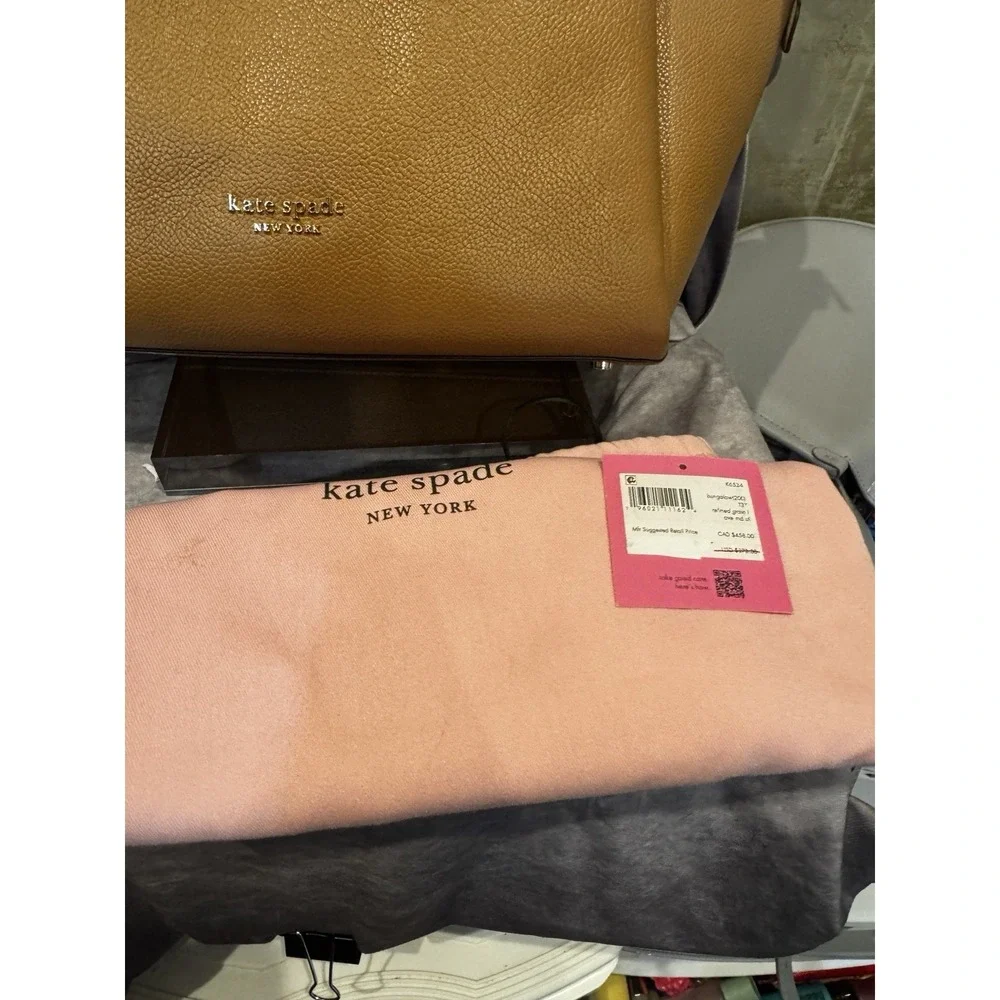 Kate Spade Brown Bungalow Crossbody Purse Leather,- Classic Elegant‎ $378 - Picture 8 of 12